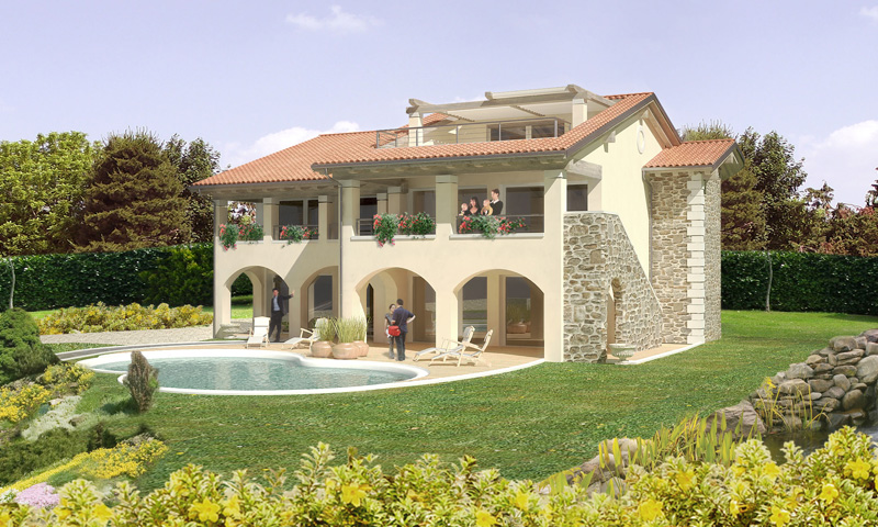 Villa con piscina Garda (VR)